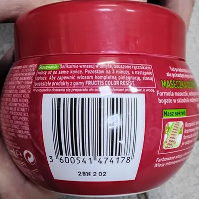 Maschera per capelli «NOURISHING MASK» — foto 3 dell'alert SR/00794/26