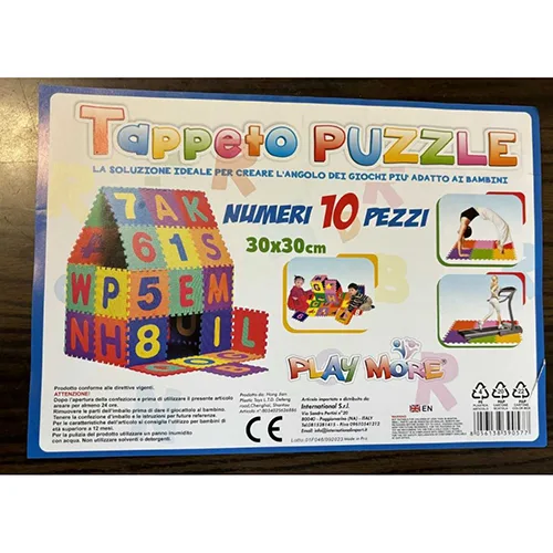 Tappetino per puzzle «Numeri 10 pezzi» (Play More)