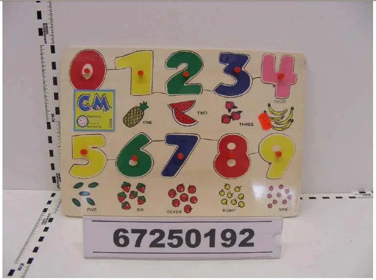 Numero puzzle in legno (CM)