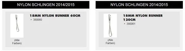 Fionda in nylon per arrampicata «Nylon Runner» (Black Diamond)