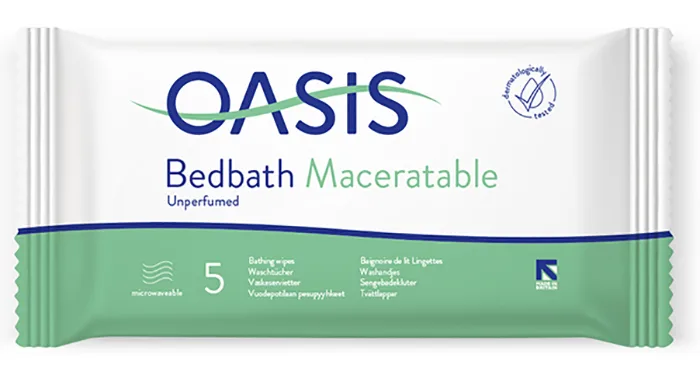 Salviette da bagno «Oasis Bedbath Maceratable Perfumed; Oasis Bedbath Maceratable Unperfumed» — foto 2 dell'alert A12/00746/22