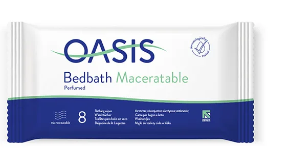 Salviette da bagno «Oasis Bedbath Maceratable Perfumed; Oasis Bedbath Maceratable Unperfumed» — foto 3 dell'alert A12/00746/22