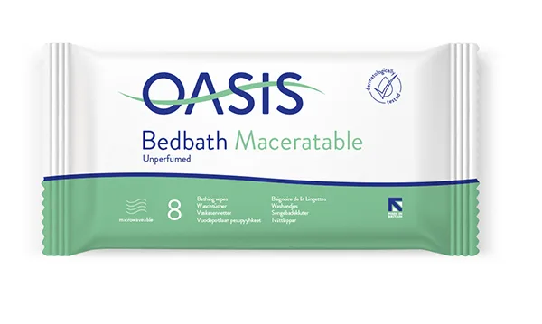 Salviette da bagno «Oasis Bedbath Maceratable Perfumed; Oasis Bedbath Maceratable Unperfumed» — foto 4 dell'alert A12/00746/22