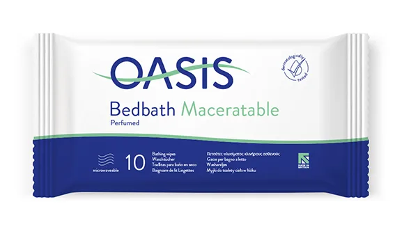 Salviette da bagno «Oasis Bedbath Maceratable Perfumed; Oasis Bedbath Maceratable Unperfumed» — foto 5 dell'alert A12/00746/22