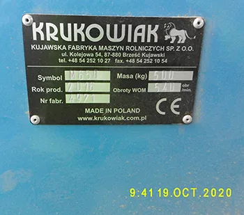 Taglierina dell'elica di cipolla «Obcinarka śmigłowa do cebuli M650» — foto 5 dell'alert A12/01581/20