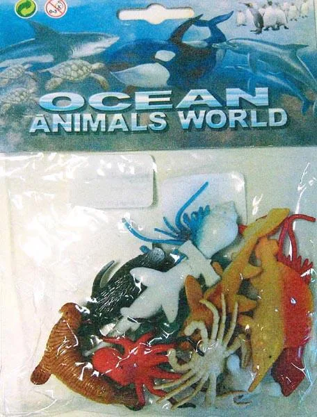 Set di figure animali in plastica «Ocean Animals World» — foto 2 dell'alert A12/1064/16