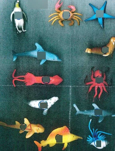Set di figure animali in plastica «Ocean Animals World» — foto 3 dell'alert A12/1064/16