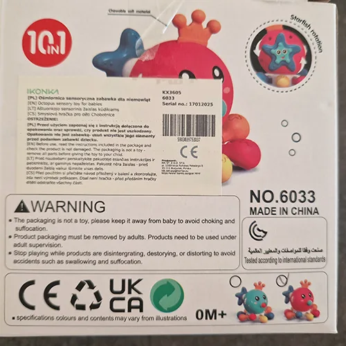 Giocattolo sensoriale «Octopus sensory toy for babies» — foto 2 dell'alert SR/02661/26