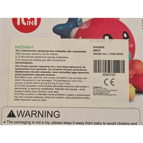 Giocattolo sensoriale «Octopus sensory toy for babies» — foto 3 dell'alert SR/02661/26