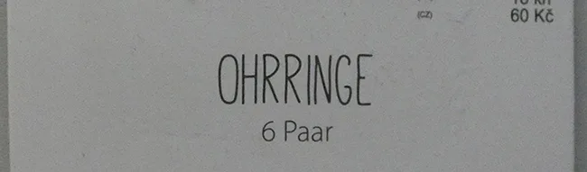 Set di orecchini «Ohrringe 6 Paar» — foto 4 dell'alert A12/00388/22