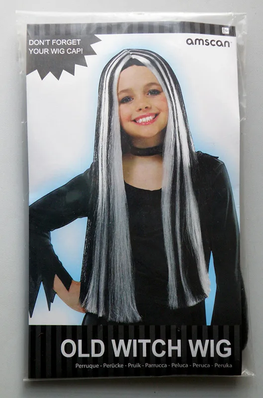 Parrucca elegante-vestita «OLD WITCH WIG» (Amscan, Christys Dress Up)