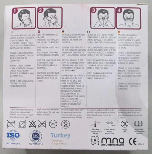 Maschera filtro antiparticolato «OLEY FFP2 NR» — foto 2 dell'alert A12/01639/22