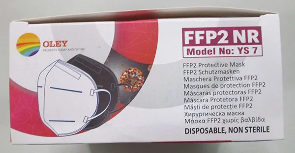 Maschera filtro antiparticolato «OLEY FFP2 NR» — foto 5 dell'alert A12/01639/22