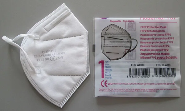 Maschera filtro antiparticolato «OLEY FFP2 NR» — foto 6 dell'alert A12/01639/22