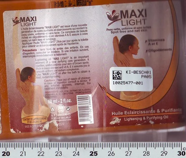 Olio per corpo schiarente – Olio di schiaritura e purificazione (Maxi Light)