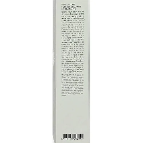 Olio per concia «Olio secco superabbronzante idratante» — foto 3 dell'alert SR/02032/25