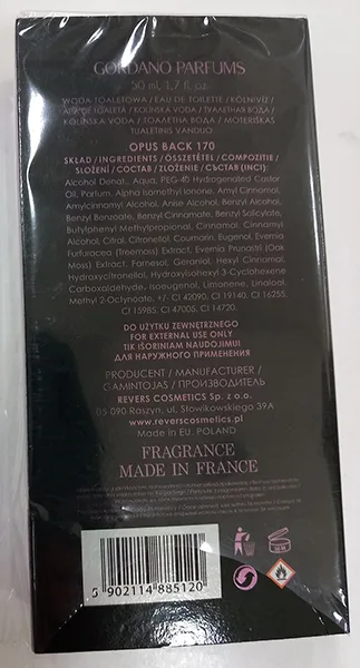 Eau de toilette «Opus Black» — foto 2 dell'alert A12/01083/23