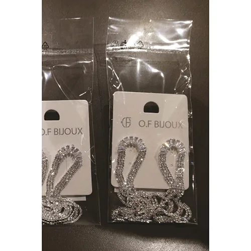 Orecchini «Orecchini con strass colore argento» — foto 1 dell'alert SR/00413/25