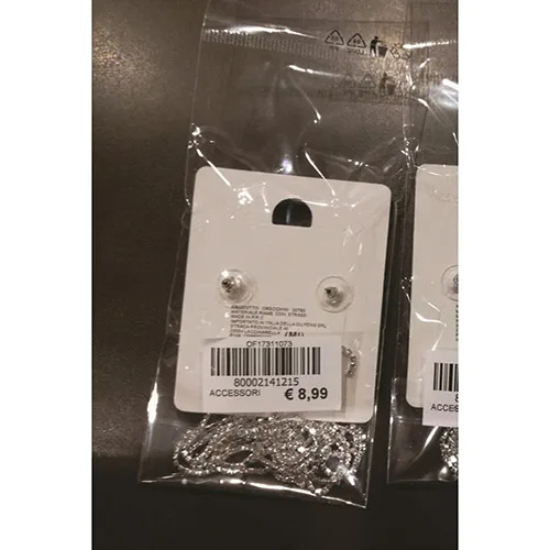 Orecchini «Orecchini con strass colore argento» — foto 2 dell'alert SR/00413/25