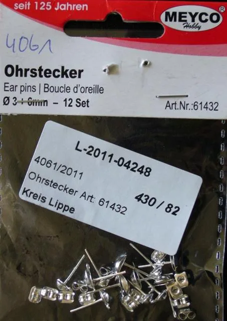 Orecchini "Ohrstecker" &amp; #13; &amp; #13; (MEYCO Hobby)