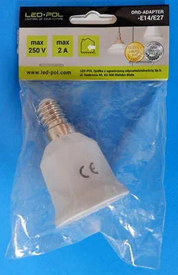 Adattatore porta lampada «ORO-ADAPTER-E14/E27» — foto 1 dell'alert A12/02262/23