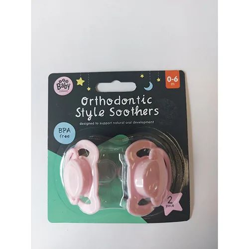 Set di succhietti «Orthodontic Style Soothers 2 Pack» (123 Baby Essentials)