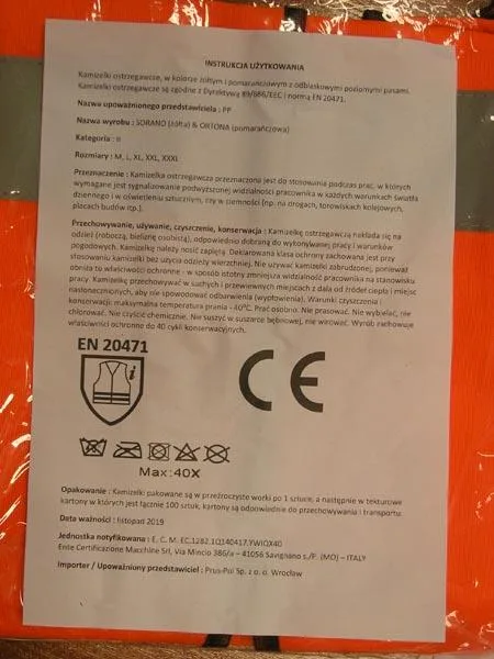 Gilet di visibilità «Ortona» — foto 2 dell'alert A11/0067/18