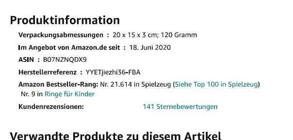 Set di orecchini per bambini «Ouinne 36 Stück Kinderringe Mädchen, Einstellbare Ringe funkeln mit Herzform Vitrine für…» — foto 4 dell'alert INFO/00049/22