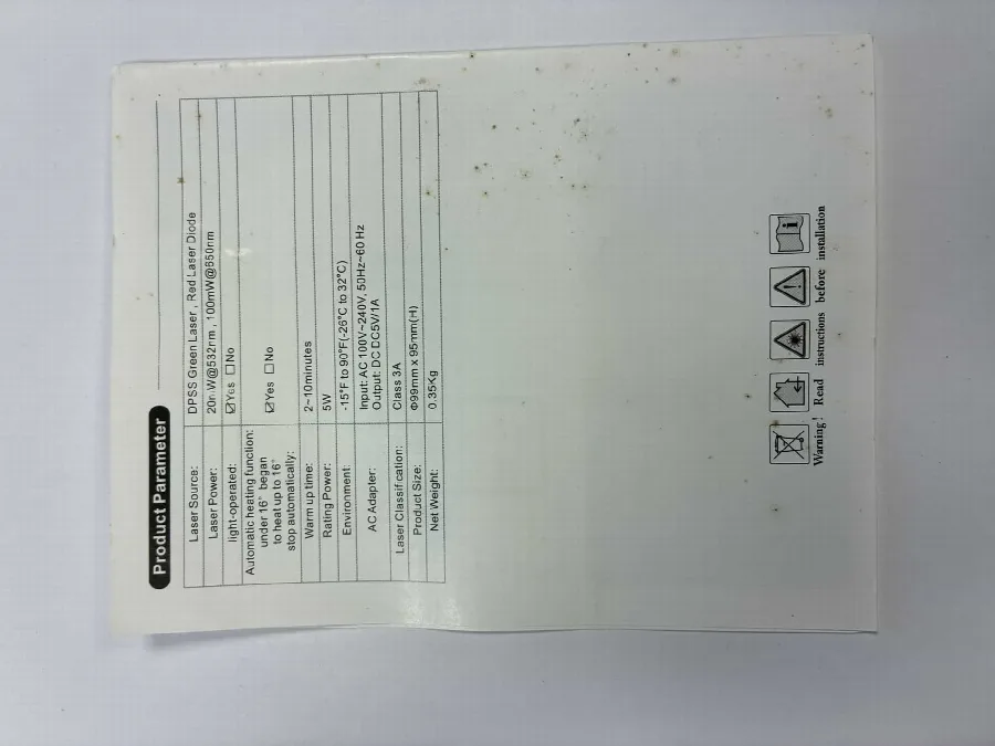 Puntatore laser «Outdoor Waterproof Laser»