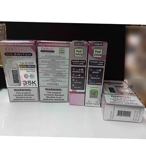 Sigaretta elettronica monouso «OXBAR ADJUSTABLE DEIVCE 35K PUFFS - JOLLY PINK STRAWBERRY» (OXBAR)