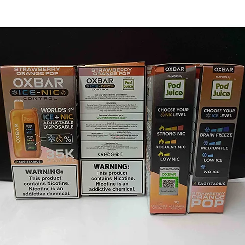 Sigaretta elettronica monouso «OXBAR ADJUSTABLE DEVICE 35K PUFFS - STRAWBERRY ORANGE POP» (OXBAR)