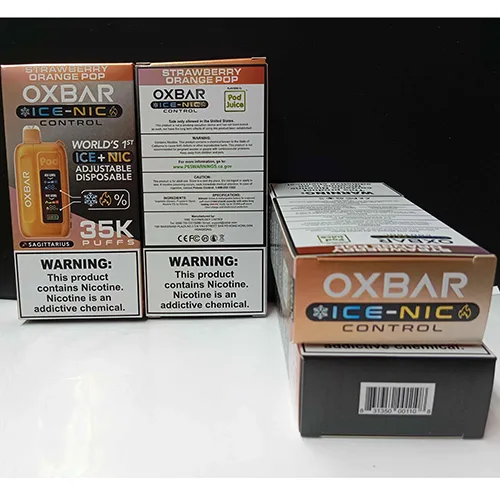 Sigaretta elettronica monouso «OXBAR ADJUSTABLE DEVICE 35K PUFFS - STRAWBERRY ORANGE POP» — foto 3 dell'alert SR/03672/25