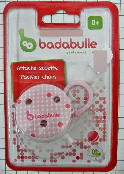 Supporto di succhietto «Pacifier chain» (Badabulle)