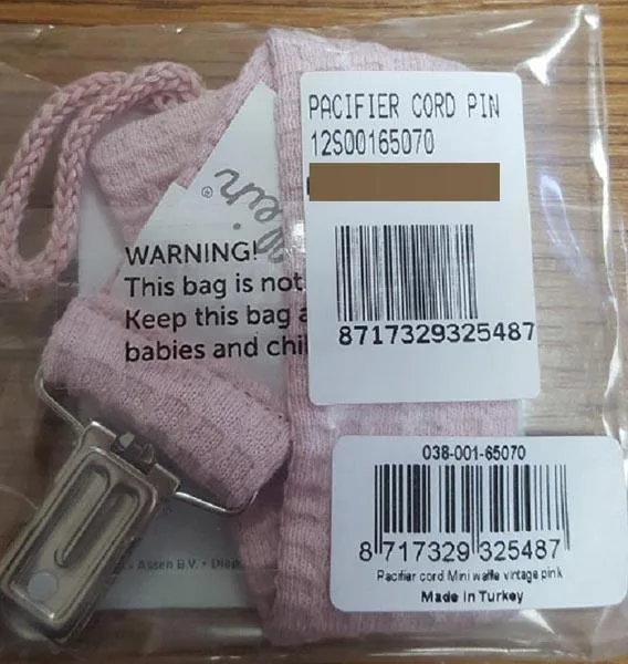 Supporto di succhietto «Pacifier Chain Mini» (Jollein)