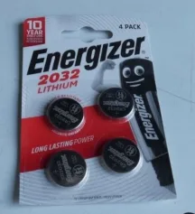 Batterie a bottone «Pack 4 piles lithium CR2032» (ENERGIZER)