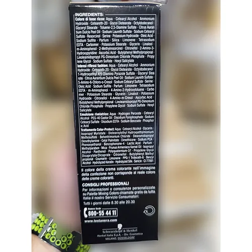 Tintura per capelli «Palette professional mixing colors 4 - 86 Mix castano agata» (TESTANERA)