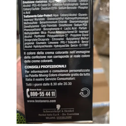 Tintura per capelli «Palette professional mixing colors 4 - 86 Mix castano agata» — foto 3 dell'alert A12/01683/24