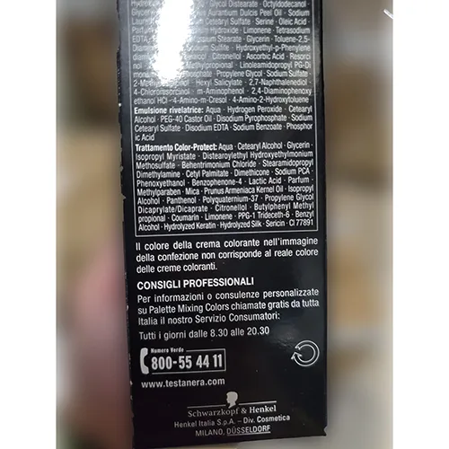 Tintura per capelli «Palette professional mixing colors» — foto 3 dell'alert A12/01656/24
