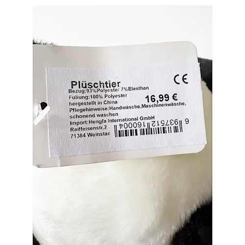 Giocattolo morbido «Panda plush toy Plüschtier Panda» — foto 4 dell'alert SR/03166/25
