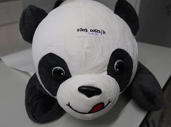 Giocattolo morbido «Panda soft toy (white/black)»