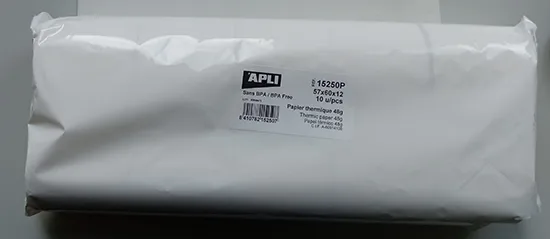 Carta termica «Papier thermique Sans BPA 48g» (APLI)