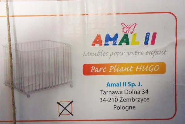 Box di gioco «Parc Pliant HUGO (Folding playpen Hugo)» — foto 3 dell'alert A12/0411/17