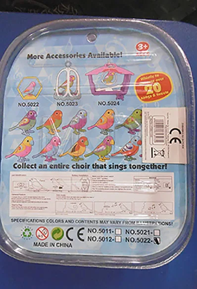 Giocattolo di plastica «Parrot Birds» — foto 2 dell'alert A12/01644/21