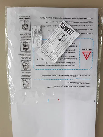 Maschera filtro antiparticolato «Particle filter mask KN95 5 pack» — foto 9 dell'alert A12/01311/22