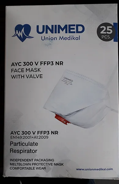 Maschera filtro particella «Particulate Respirator» (UNIMED Union Medikal)