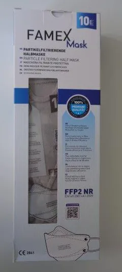Maschera filtro antiparticolato «Partikelfiltrierende Halbmaske FFP2 Maske» — foto 1 dell'alert A12/01393/23