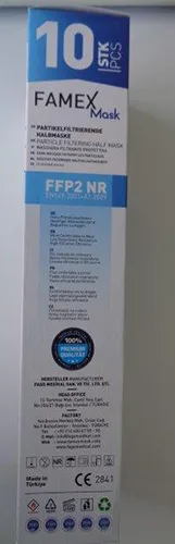 Maschera filtro antiparticolato «Partikelfiltrierende Halbmaske FFP2 Maske» — foto 4 dell'alert A12/01393/23