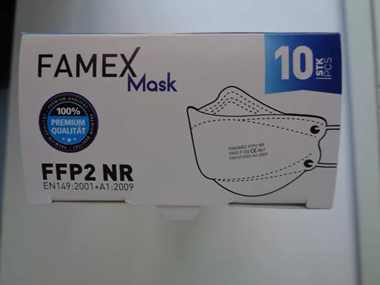 Maschera filtro antiparticolato «Partikelfiltrierende Halbmaske FFP2 Maske» — foto 5 dell'alert A12/01393/23