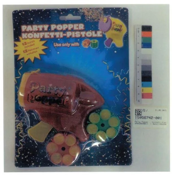 Pistola di coriandoli «Party Popper» (Eddy Toys)