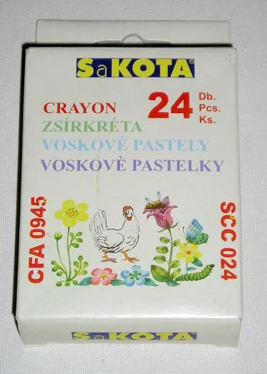 Pastelli di cera (voskové pastelky) (SaKOTA)